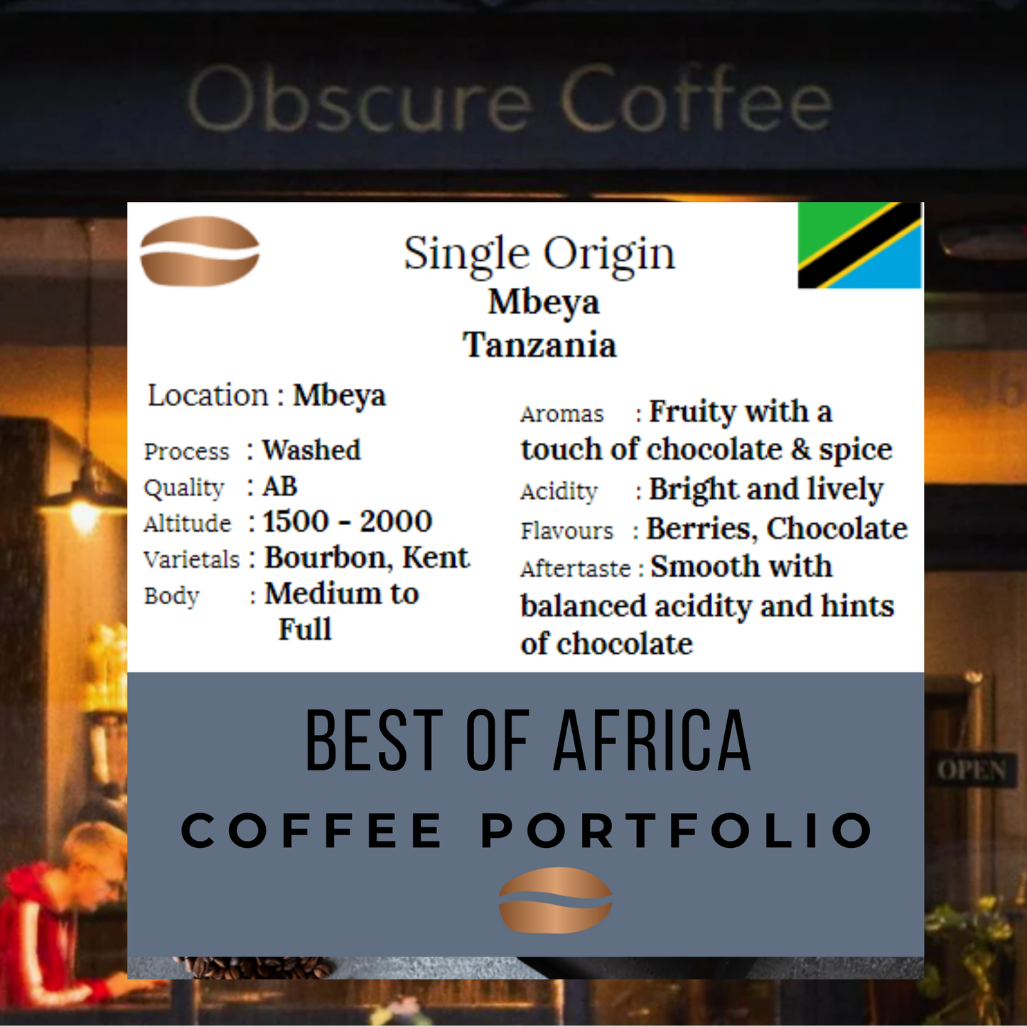 Single Origin-  Mbeya  Tanzania